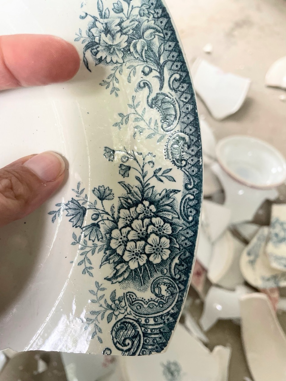 Pendentif en terre de fer recyclée, Saint Amand, modèle Printania (collection Marie-Louise 1B2F)