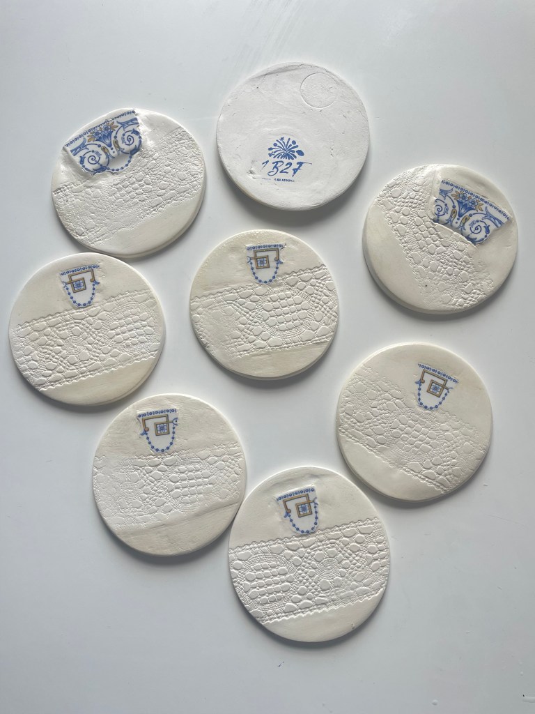 Dessous de verre "Catherine" 1B2F Créations