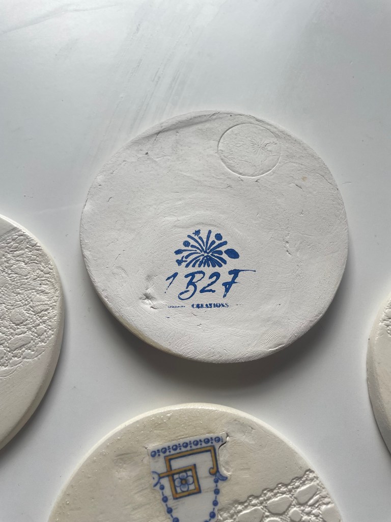 Dessous de verre "Catherine" 1B2F Créations