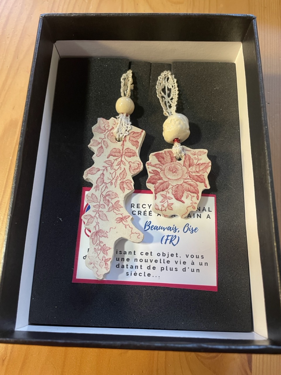 Marque page collection Marika, 1B2F en terre de fer réemployée