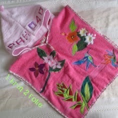 Poncho de bains Dans les Iles, collection Léo - B2F Créations