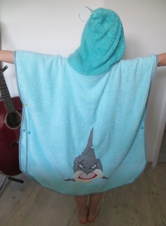 Poncho de bains pirates, collection Léo - B2F Créations