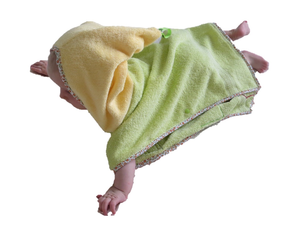 Poncho de bains lapin, collection Léo - B2F Créations