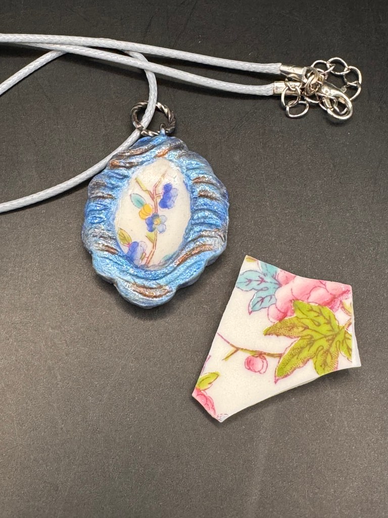Collier en céramique recyclée 1B2F créations