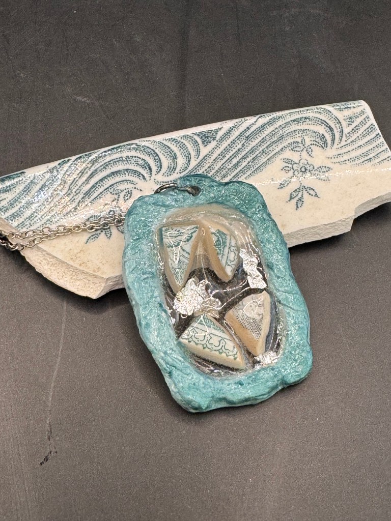 Collier en céramique recyclée 1B2F créations