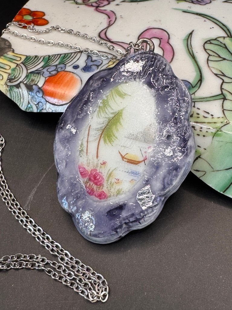 Collier en céramique recyclée 1B2F créations